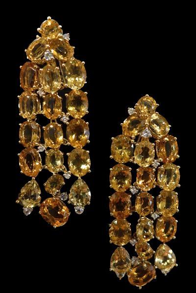 Citrines, Saphirs Jaune et Diamants Crédit Miller