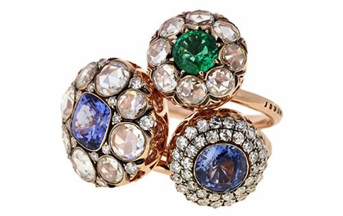 Bagues Beirut Diamants, Tanzanite, Émeraude, Saphir, Diamants