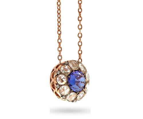 Pendentif "Beirut" Tanzanite, Diamants, Or Rose