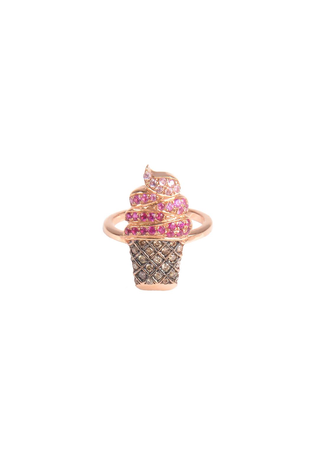 Bague Or, Rubis, Saphirs roses et Diamants L'or Jewelry ©Sauce Rocks