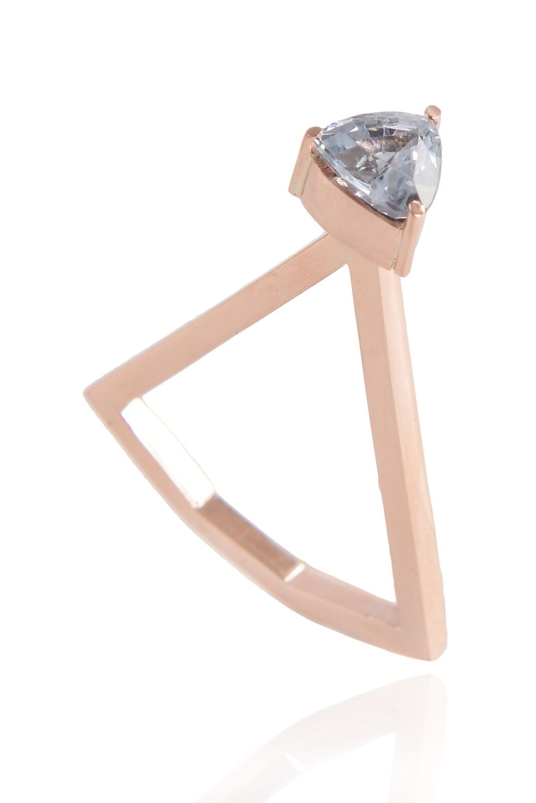 Bague Or rose et Diamant Myriam SOS ©Sauce Rocks