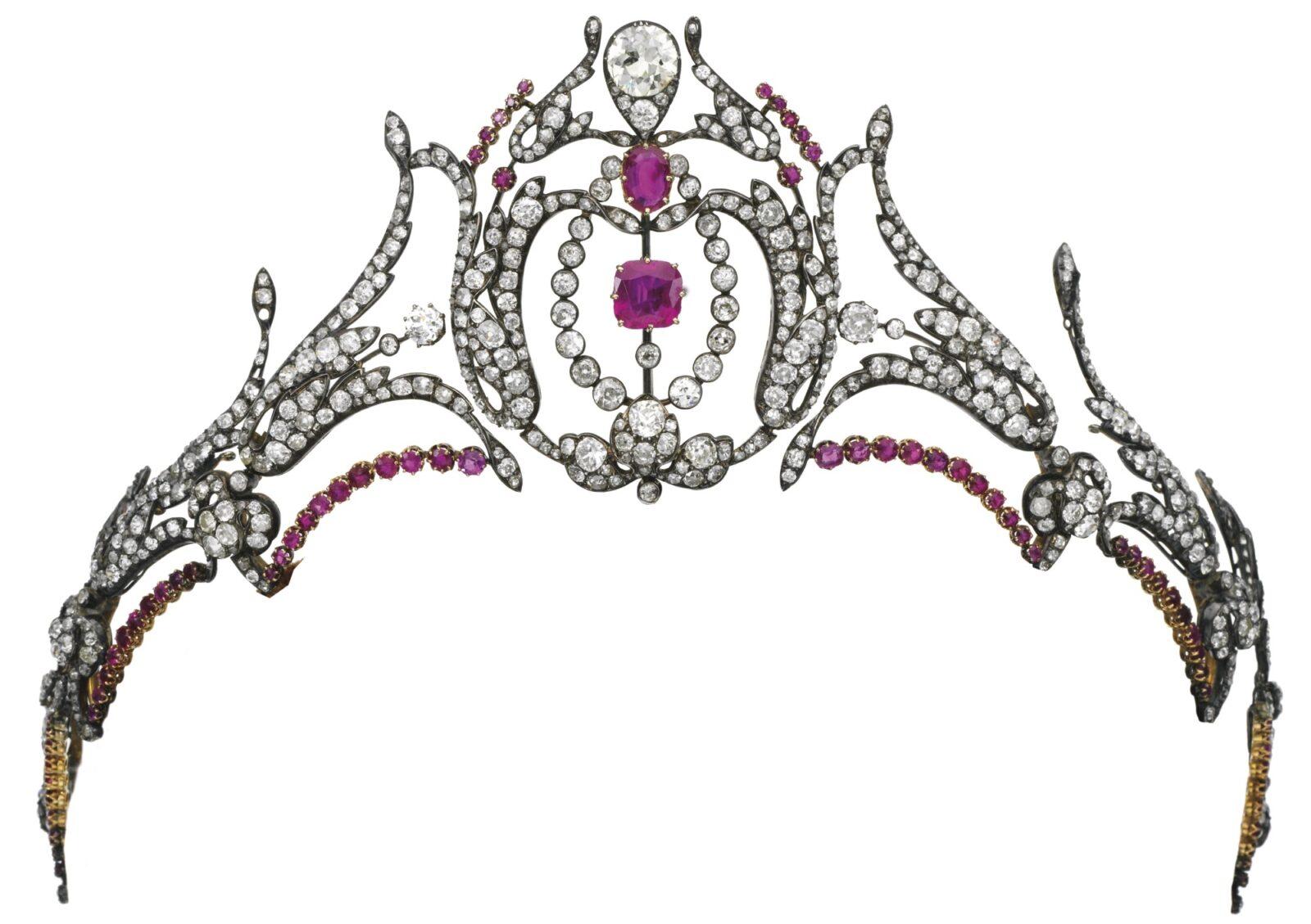 Tiare Diamants et Rubis 2ème moitié XIXème siècle