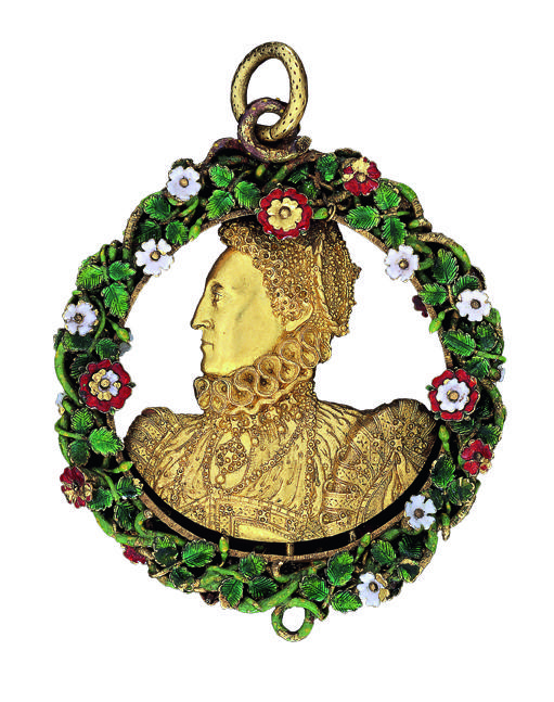 Émail, Or Portrait d'Élisabeth 1570