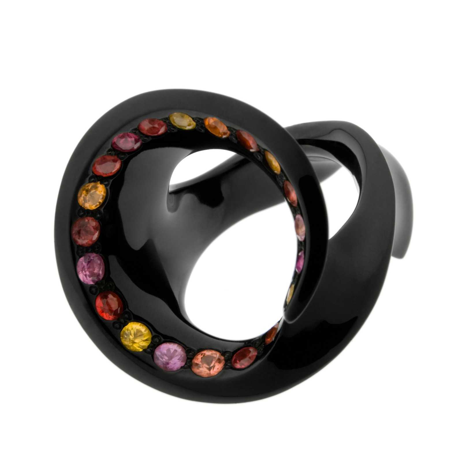 Nathalie Dmitrovic Bague Argent, Saphirs Crédit Elsa Vanier