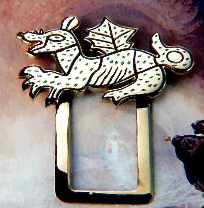 Marque Page en Or et Émail