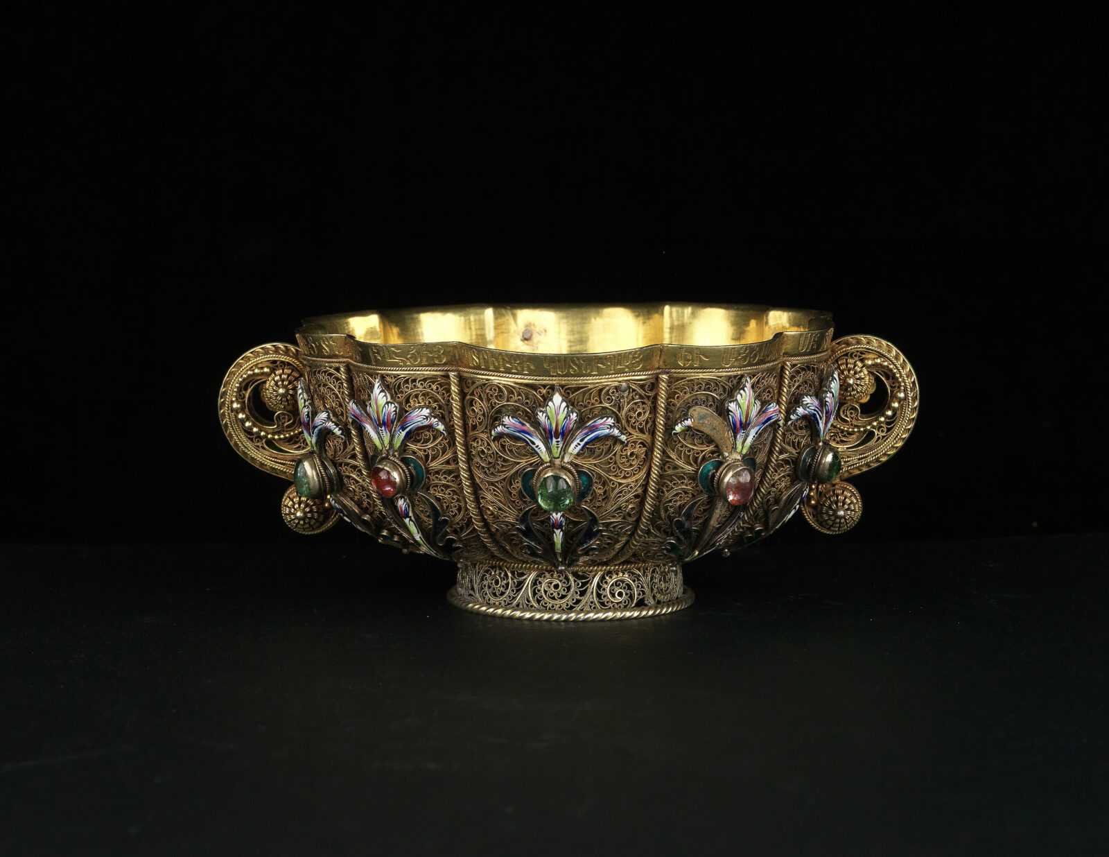 Bol Argent, Or, Émail polychrome, Pierres Fines XVIIIe Siècle ©Thanos Kartsoglou-Seagullworks studio