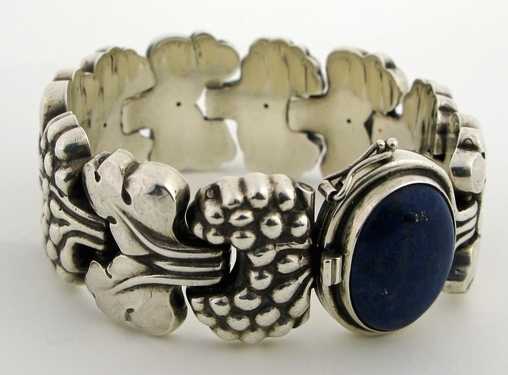 Georg Jensen Bracelet Argent, Lapis-Lazuli 1944