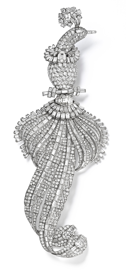 Broche Oiseau Platine, Or, Diamants Cartier 1948