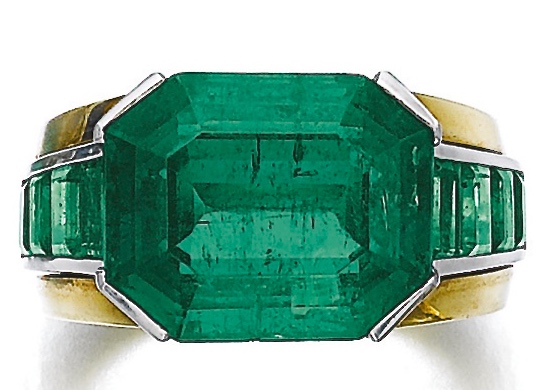 Hemmerle Baggue Émeraudes, Or