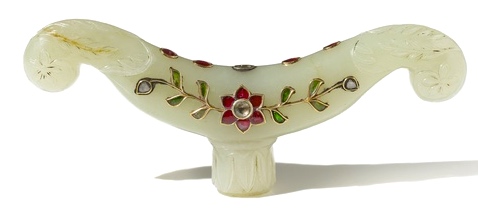 Poignée Jade, Diamants, Rubis, Émeraudes XVIIIème siècle The Al Thani Collection © Servette Overseas Limited 2014