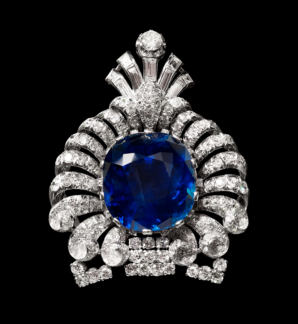 Bijou de Turban Maharaja de Nawanagar Saphir, Diamants, Platine Vers 1930 The Al Thani Collection © Servette Overseas Limited 2014