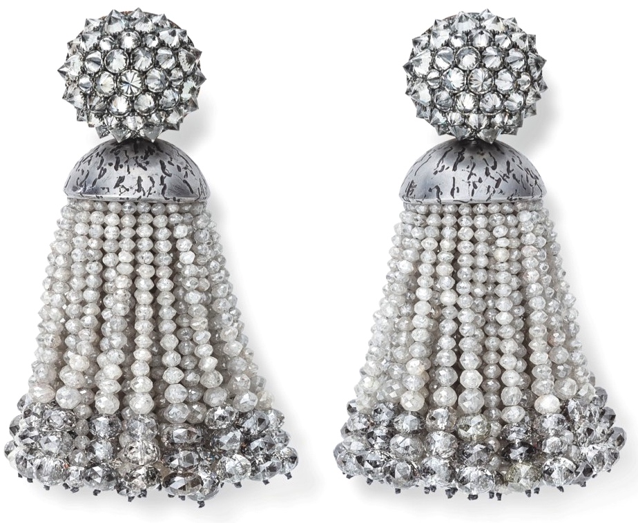 Boucles d'Oreilles Diamants, Argent, or © Hemmerle
