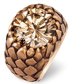 Bague Diamant, Bronze, Or Hemmerle