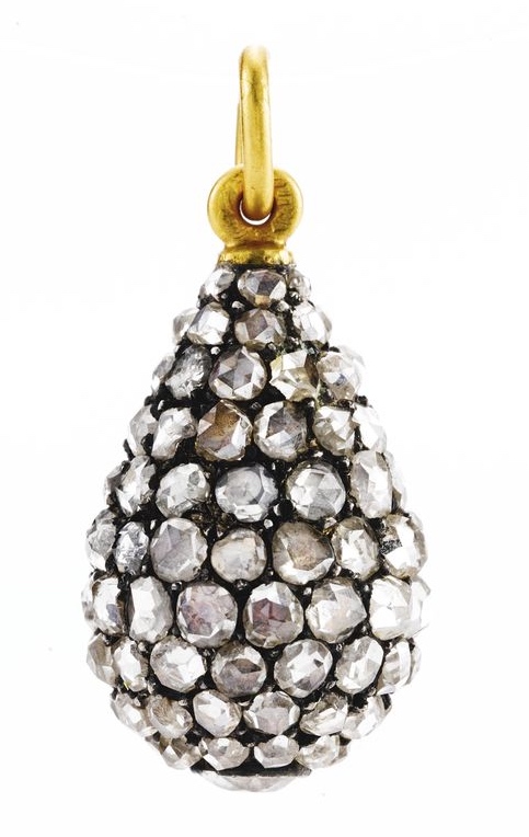 Pendentif Fabergé Diamants, Or, Argent 