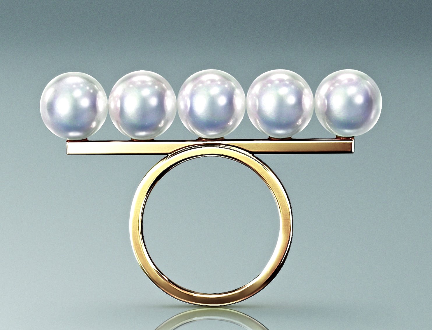 Tasaki Bague "Balance Eclipse" Perles Akoya, Or © LE BON MARCHÉ