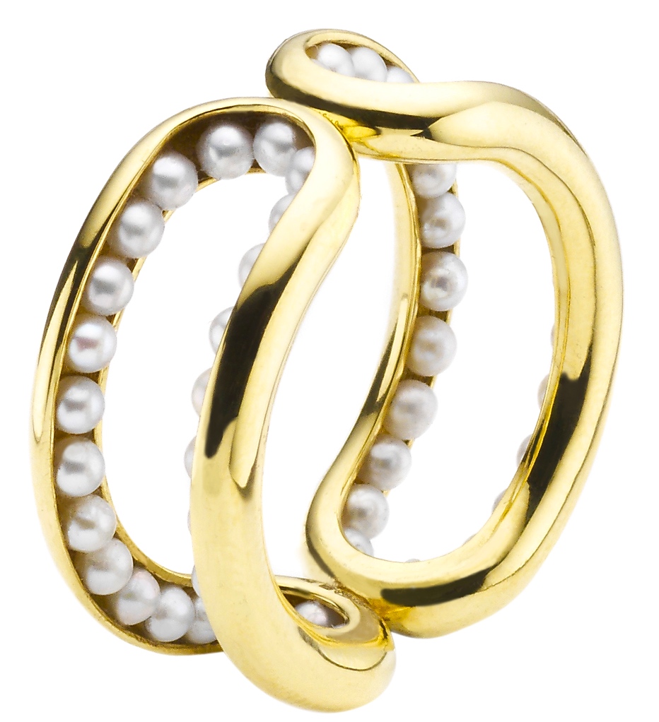 Mélanie Georgacopoulos Bague Perles eau Douce, Or © LE BON MARCHÉ