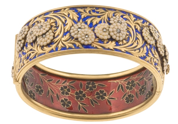 Bracelet " Camomille " G.Bapts, L. Falize Or, Émail Cloisonné, Diamants. 1889 © Les Arts Décoratifs, Paris/Jean Tholance