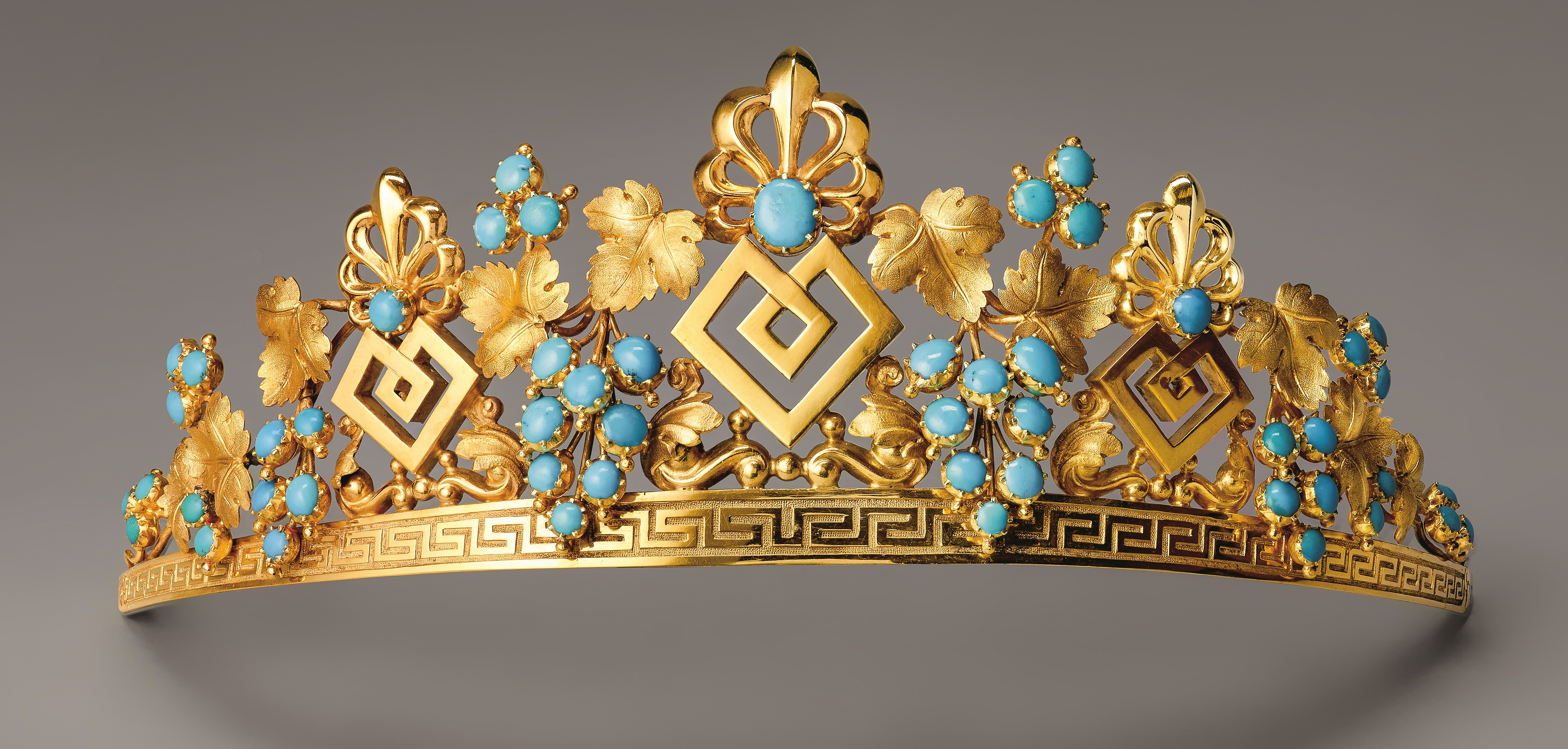 Tiare Inspiration Grecque Turquoise, Or. Vers 1825 © Chaumet