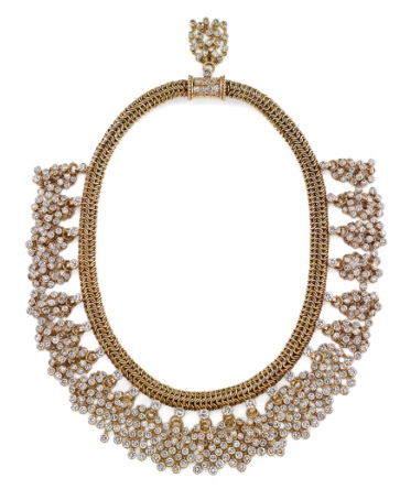 Collier Boivin / Galerie Véronique Bamps "Passementerie" Diamants, Or. Vers 1945 © Véronique Bamps