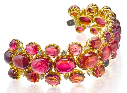 Bracelet Tony Duquette Tourmalines, Diamants