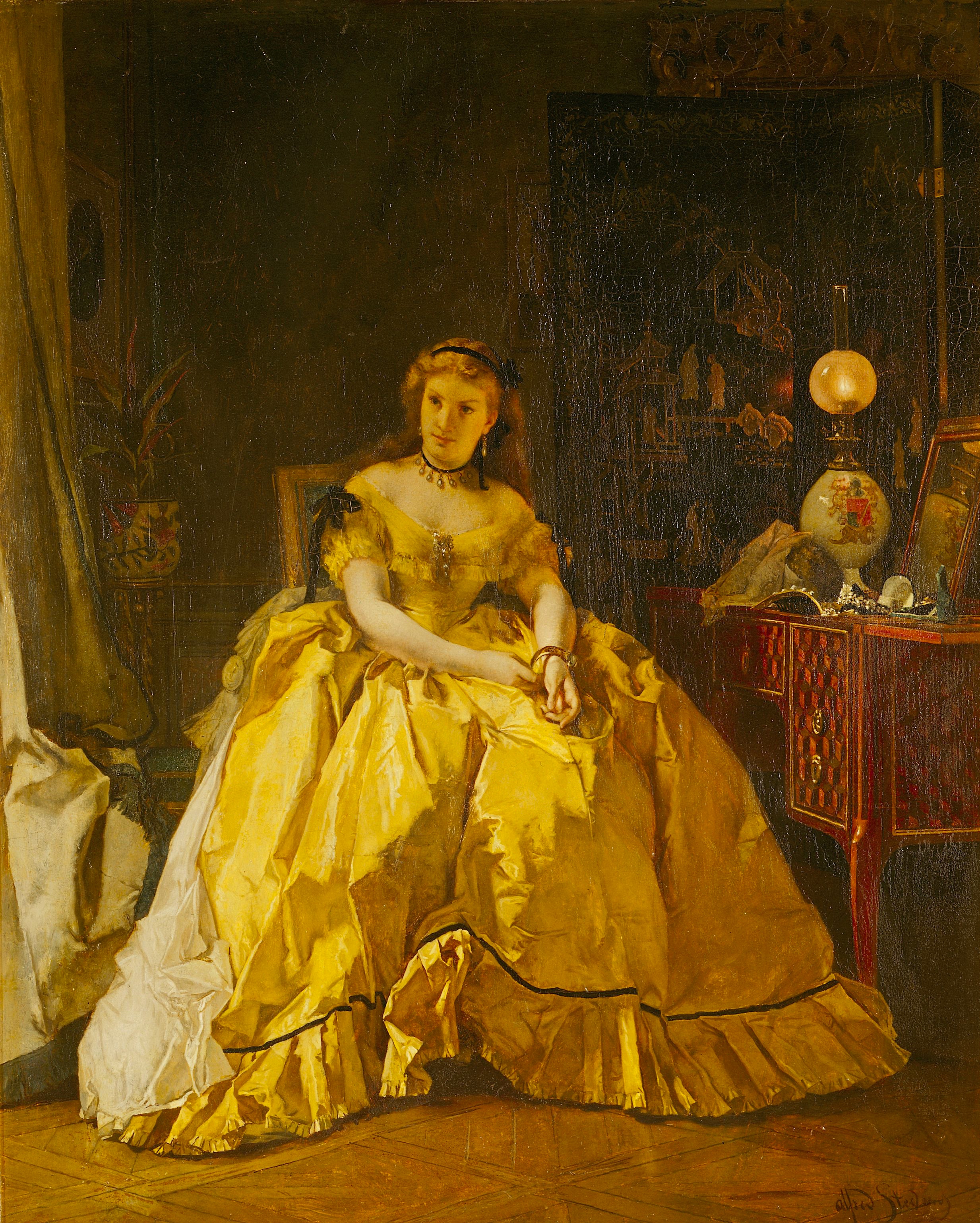 Alfred Stevens "Rentrée du Bal" © Musée d'Orsay