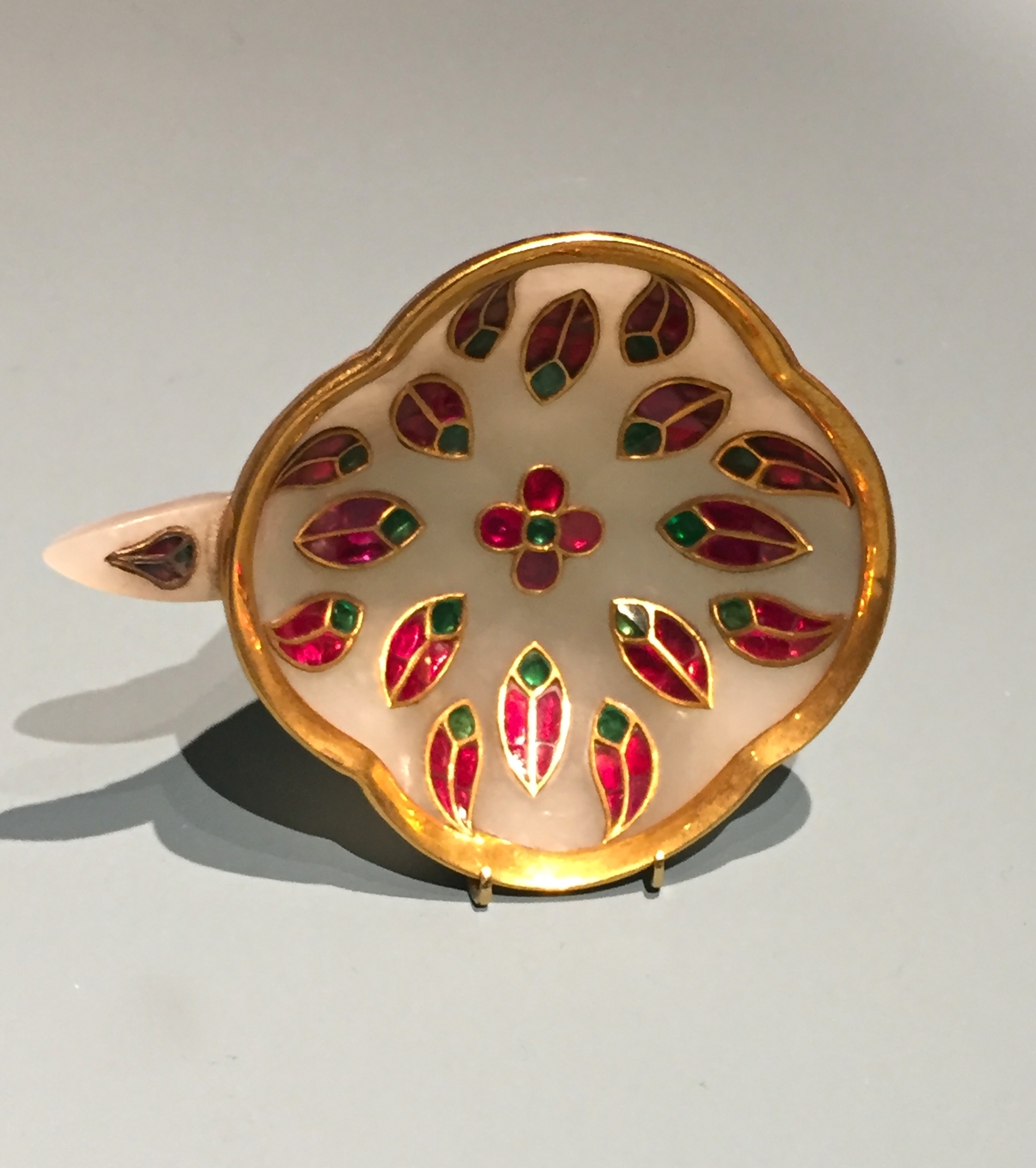 Coupe à Vin, Jade, Rubis, Émeraudes. Inde XVIIIème siècle