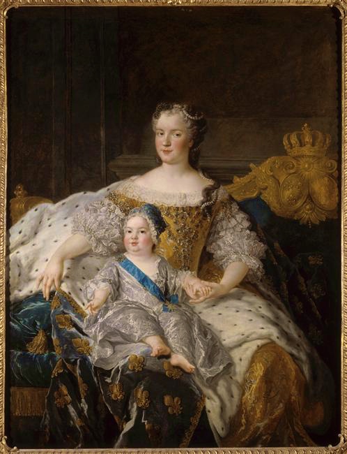 Alexis Simon Belle, Marie Leszczynska, reine de France, et le Dauphin © Château de Versailles